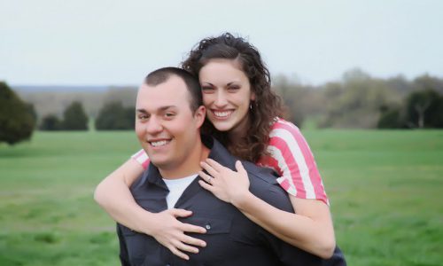 Stephen and me in a field