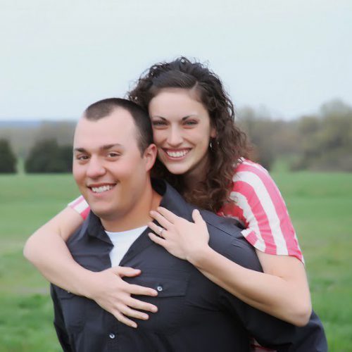 Stephen and me in a field